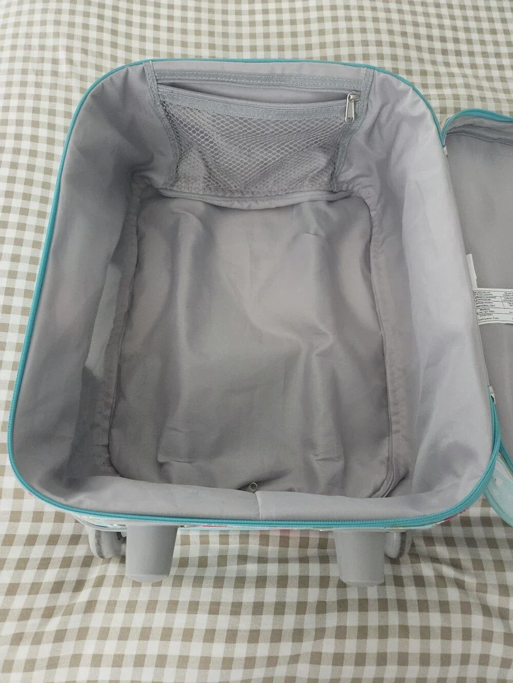 Retired Pottery Barn Kids Mackenzie Aqua Mermaid Rolling Suitcase